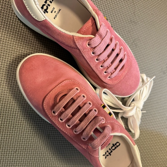APRIX PINK Suede SNEAKERS SIZE 38. Unisex.. - Picture 10 of 13